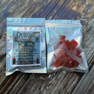 Outlaw Bourbon Gummies 400 MG Total THC/20 MG Each