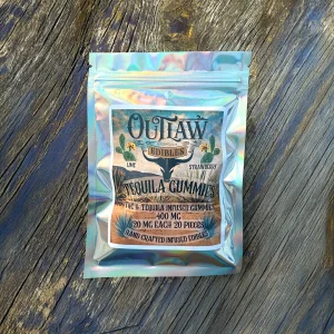 Outlaw Tequila Gummies 400 MG Total THC/20 MG Each