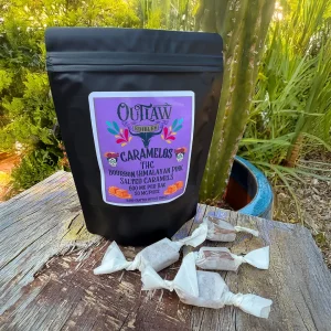 Caramelos Bourbon Himalayan Salt THC Caramels 600 MG