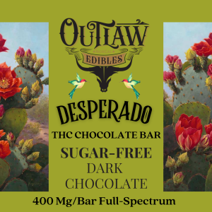 Desperado Sugar Free Chocolate Bar 400 MG Total